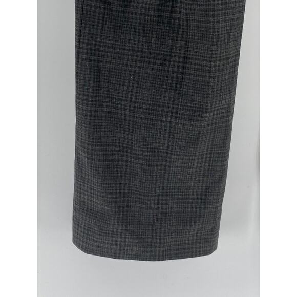 NEW YORK & COMPANY Women's Charcoal Gray Stretch Plaid Flare-Leg Pants SZ 4 - Picture 7 of 10